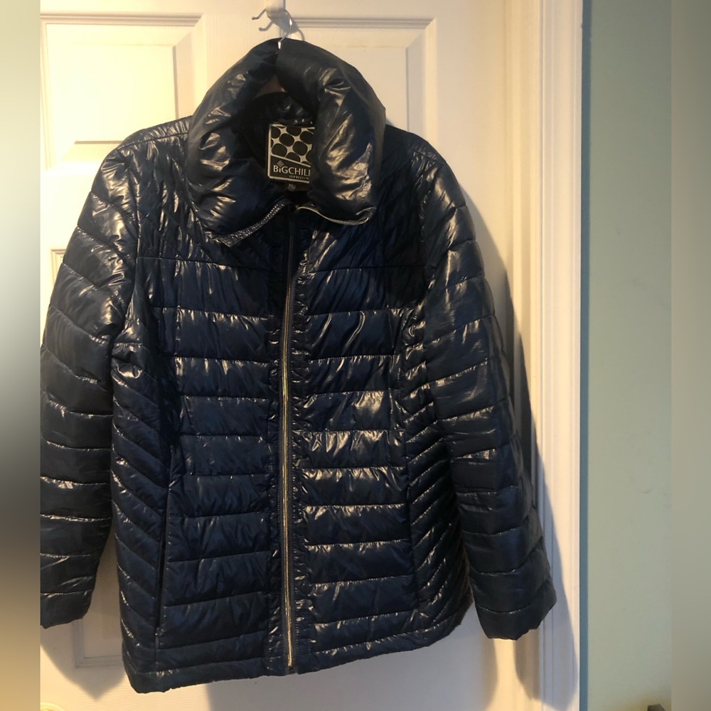 Women’s XL puffer coat - navy blue